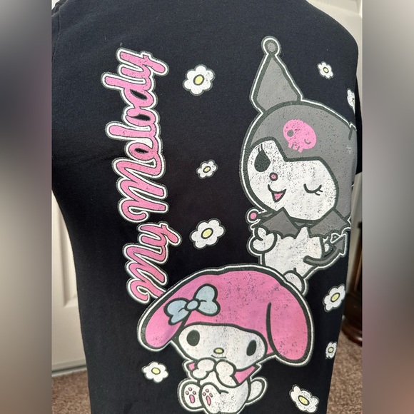 EUC Sanrio Kuromi & My Melody Floral T-Shirt size Small - Picture 2 of 4